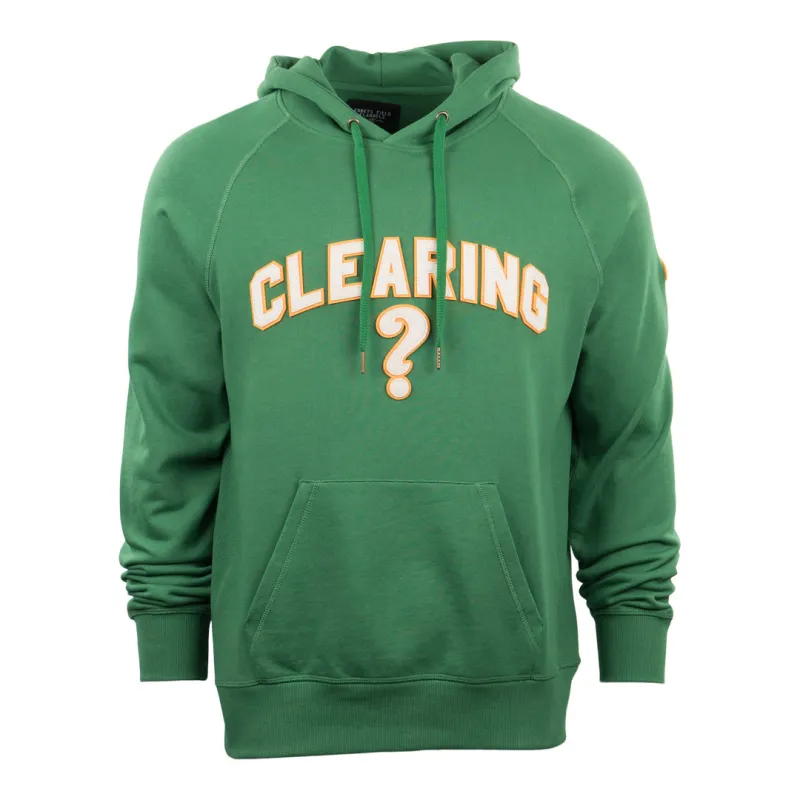 Clearing Question Marks French Terry Script Hooded Sweatshirt sold by Ebbets Field Flannels
