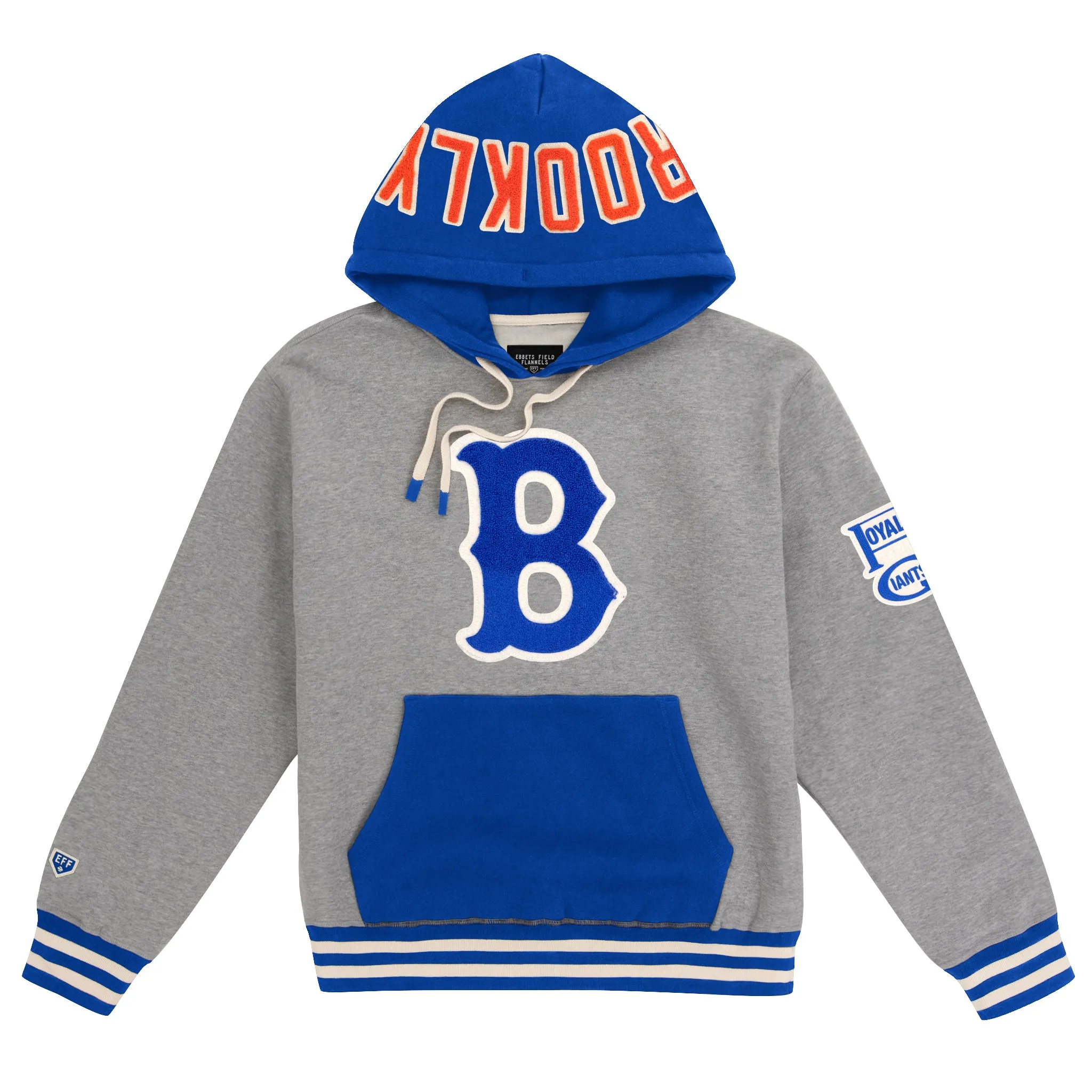 Brooklyn Royal Giants Vintage Inspired NLB Colorblock Sweatshirt sold by Ebbets Field Flannels