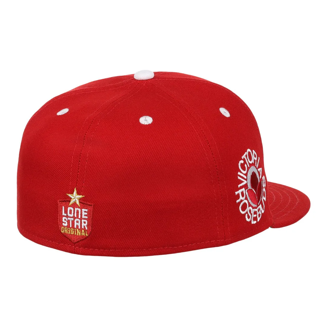 Victoria Rosebuds EFF Lone Star Fitted Ballcap sold by Ebbets Field Flannels product image thumbnail 3