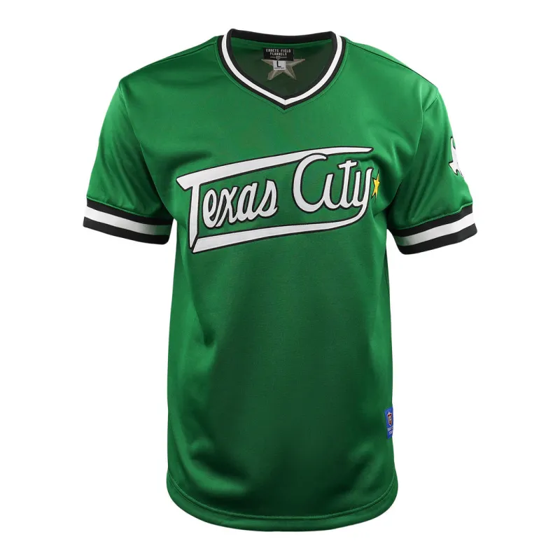 Texas City Stars EFF Lone Star Baseball Jersey sold by Ebbets Field Flannels