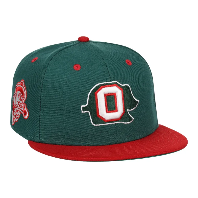 Oakland Oaks EFF DNA Fitted Ballcap sold by Ebbets Field Flannels