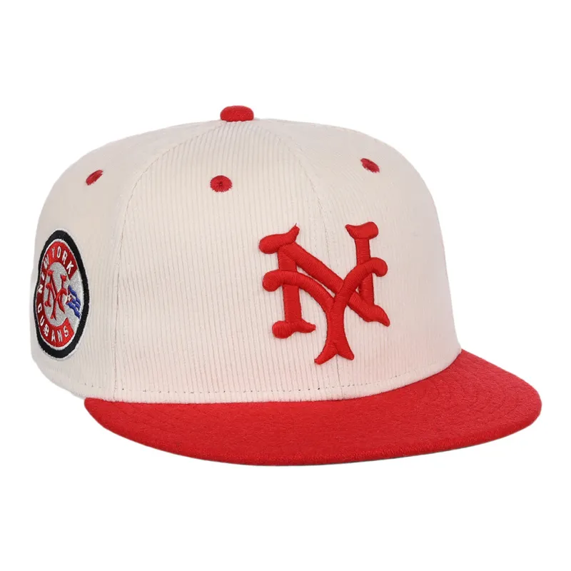 New York Cubans NLB Ground Rule Double Fitted Ballcap sold by Ebbets Field Flannels