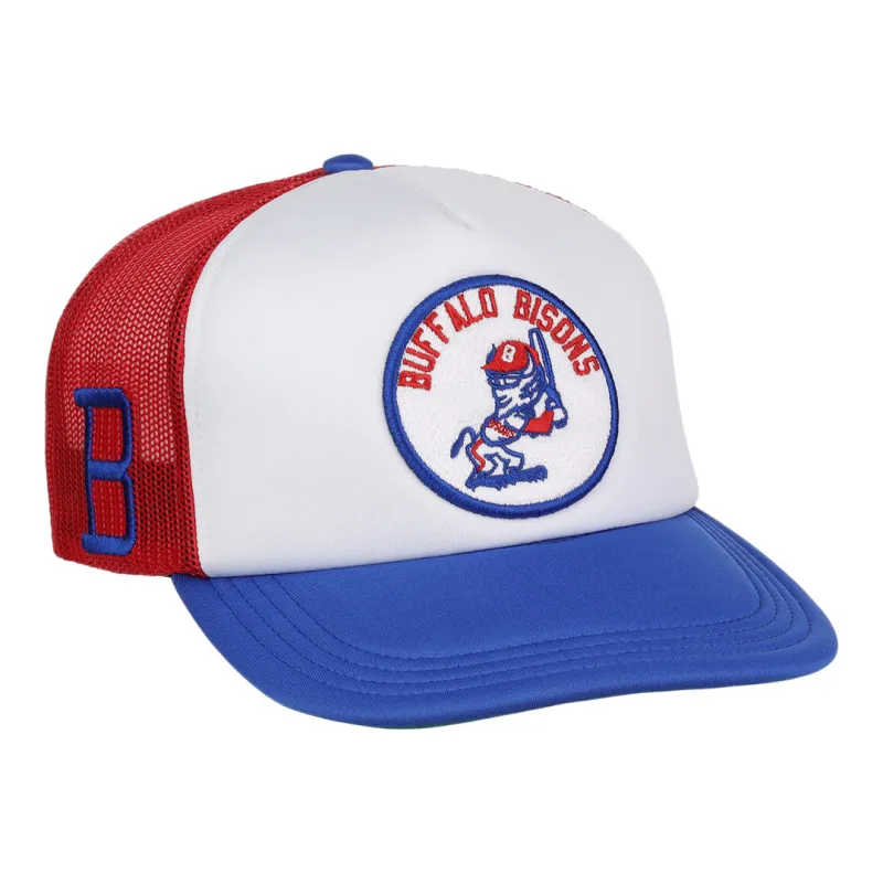 Buffalo Bisons EFF MiLB Vintage Foam Trucker sold by Ebbets Field Flannels