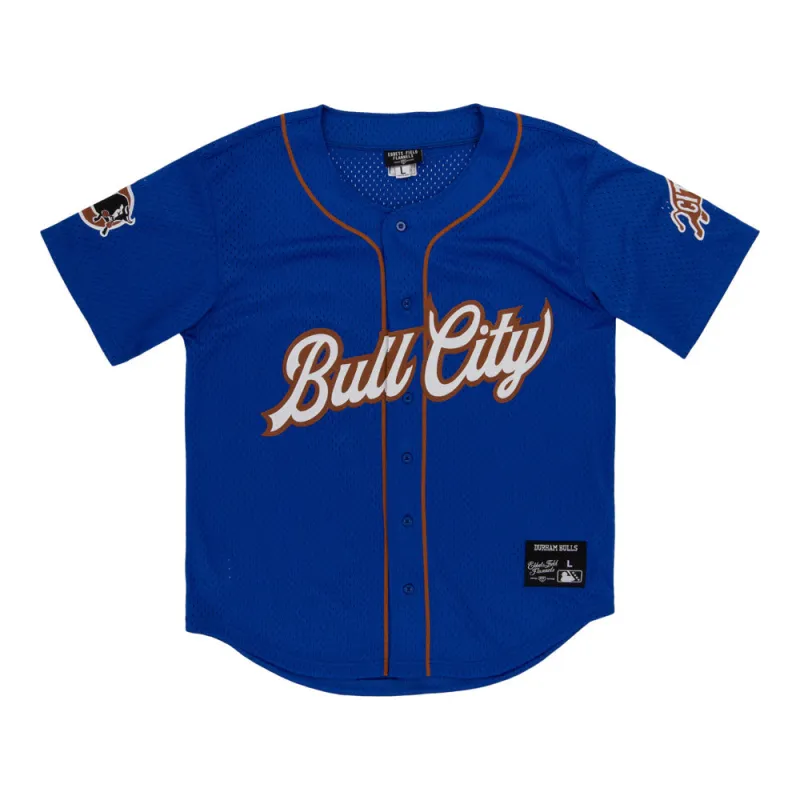 Durham Bulls MiLB Button Down Jersey sold by Ebbets Field Flannels