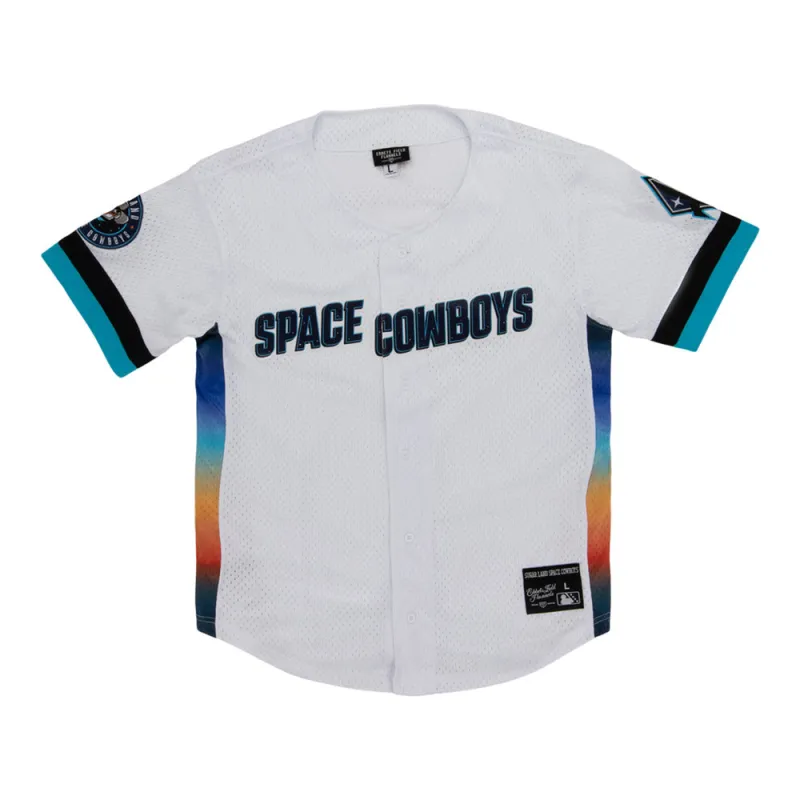 Sugarland Space Cowboys MiLB Button Down Jersey made by Ebbets Field Flannels