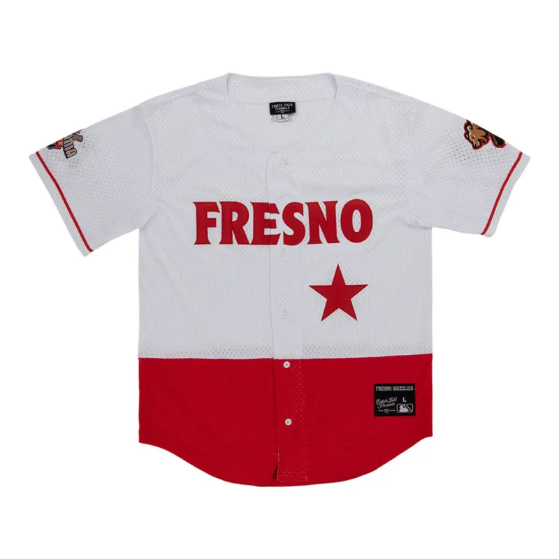 Fresno Grizzlies MiLB Button Down Jersey made by Ebbets Field Flannels