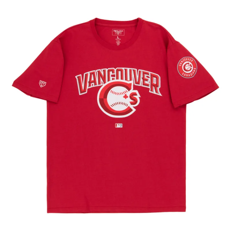 Vancouver Canadians MiLB Fashion Cotton Short Sleeve Tee sold by Ebbets Field Flannels