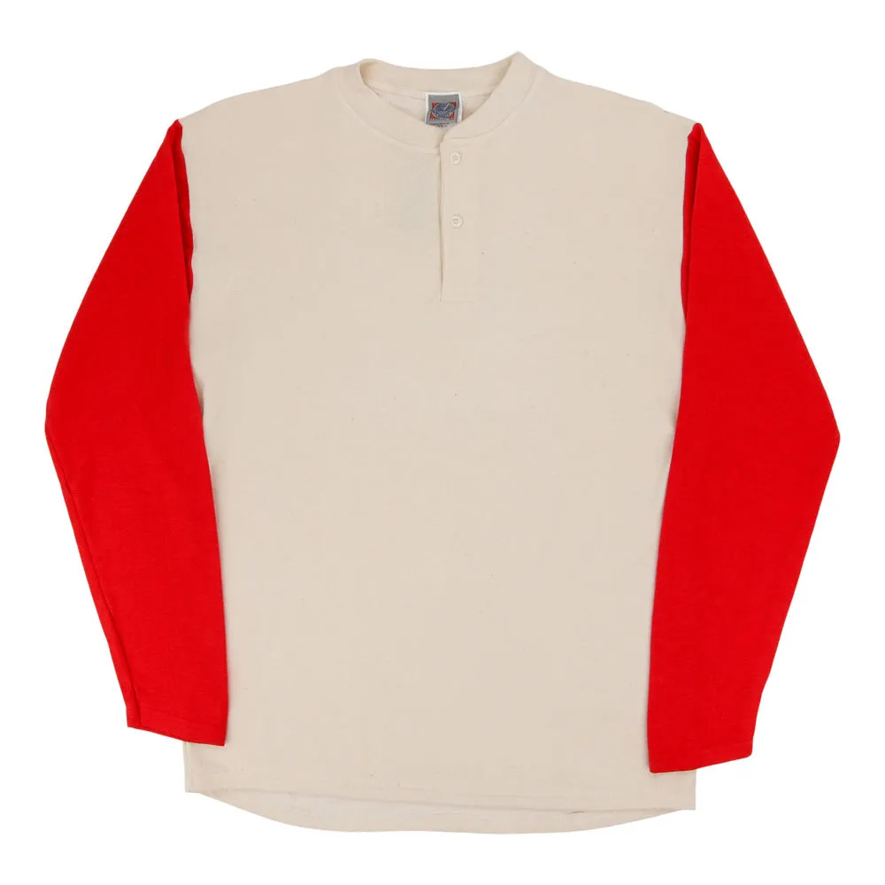 Fungo Shirt - Red Long Sleeves sold by Ebbets Field Flannels