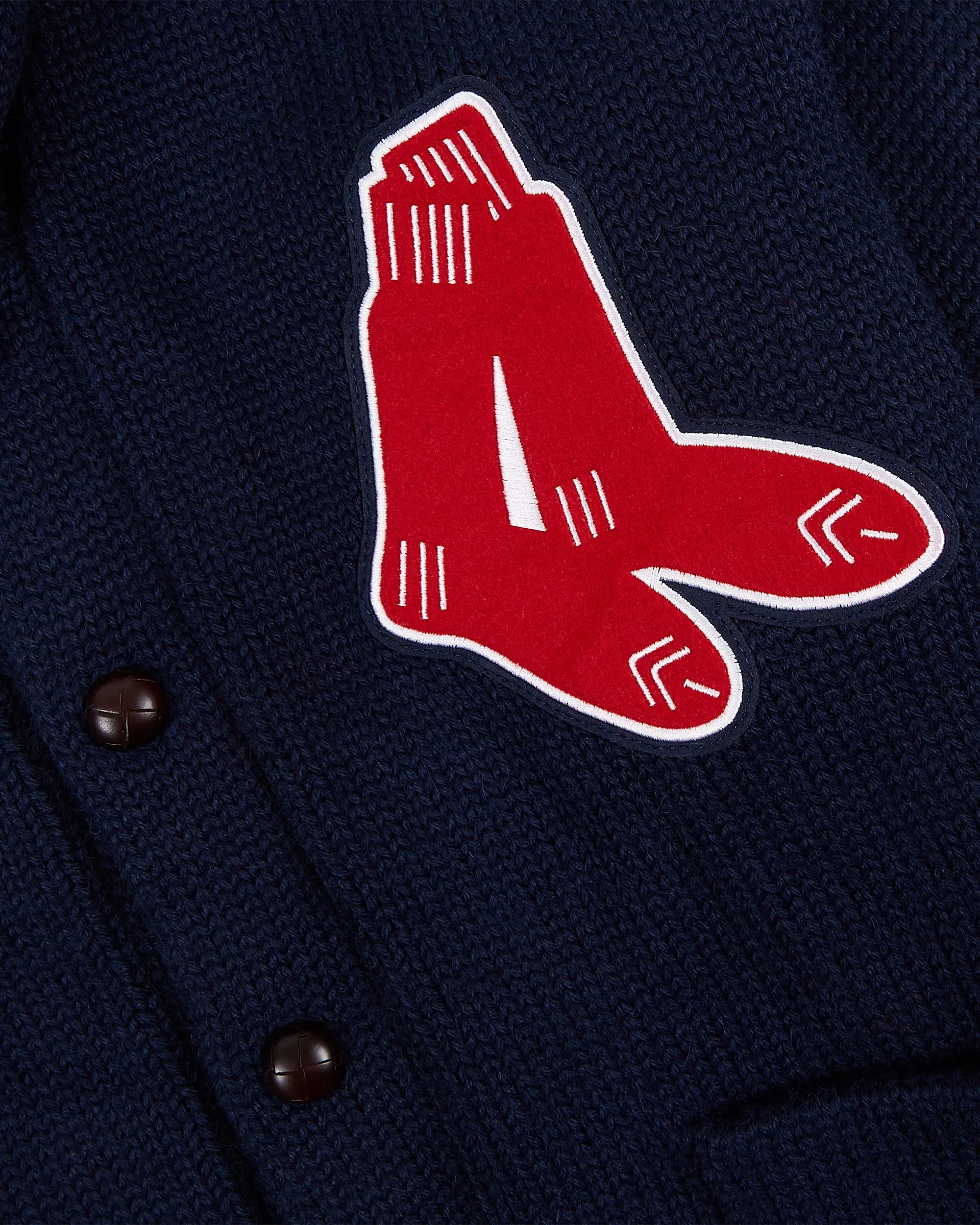 Boston Red Sox 1924-1960 Wool Shawl Collar Sweater sold by Ebbets Field Flannels product image thumbnail 2
