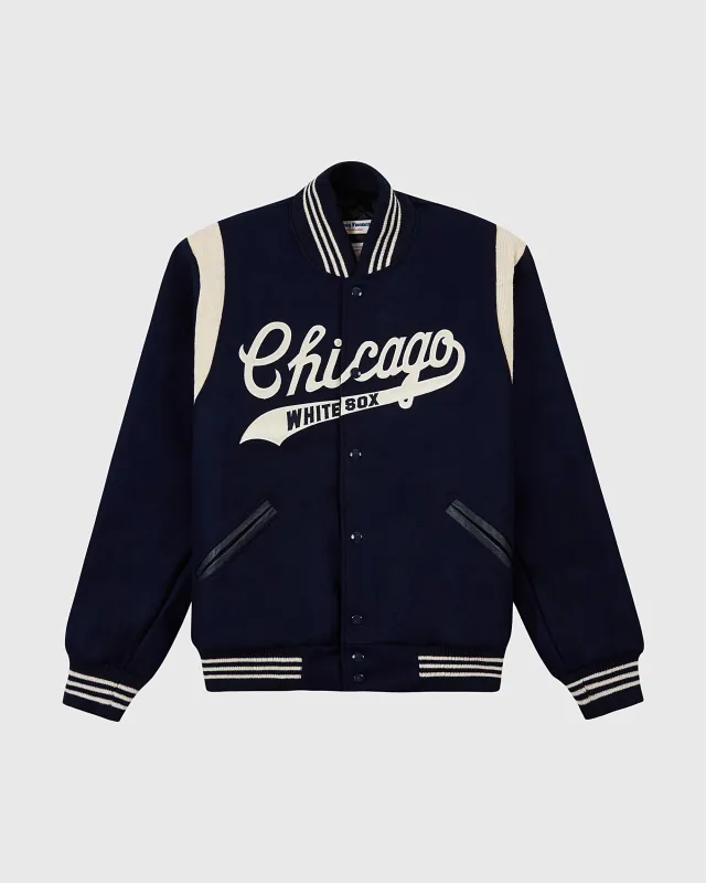 Chicago White Sox 1967 Authentic All Wool Varsity Jacket sold by Ebbets Field Flannels