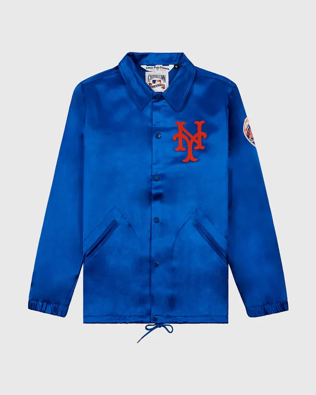 New York Mets 1969 Satin Windbreaker Jacket sold by Ebbets Field Flannels