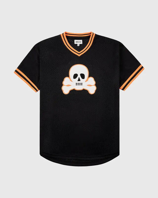 Sioux City Ghosts Mesh V-Neck Jersey made by Ebbets Field Flannels