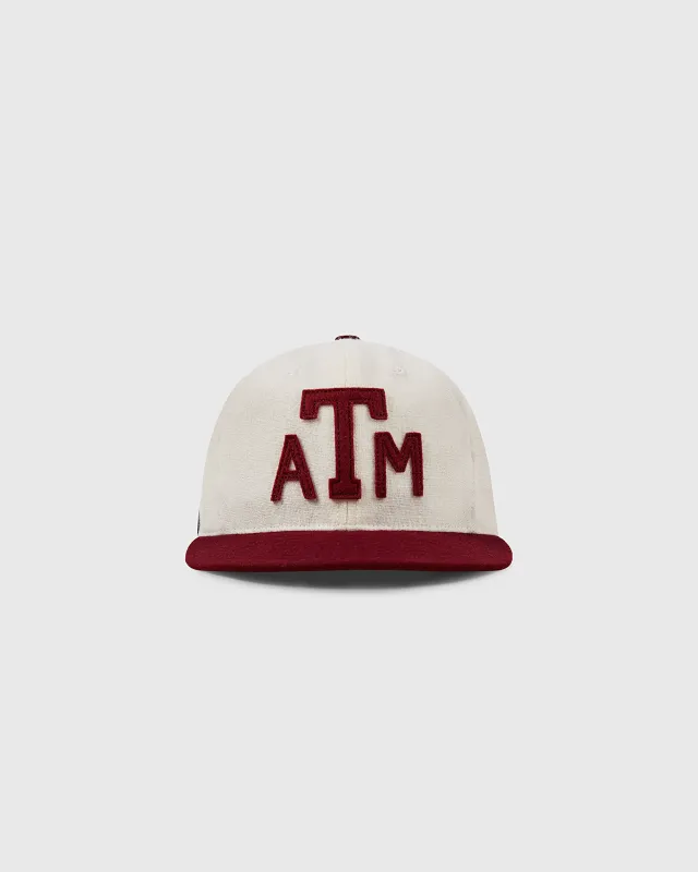 Texas A&M University Authentic Wool Ballcap sold by Ebbets Field Flannels