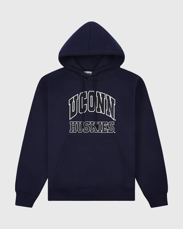 University of Connecticut Heavyweight Cotton Terry Pullover Hoodie sold by Ebbets Field Flannels