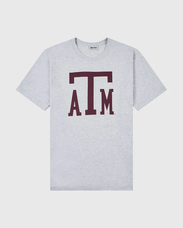Texas A&M University Short Sleeve Tee made by Ebbets Field Flannels
