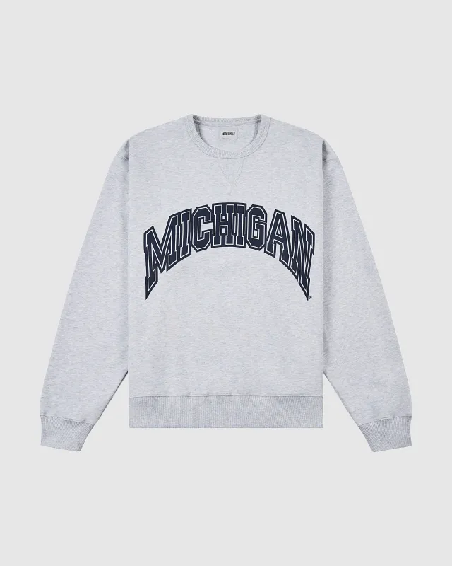 University of Michigan Heavyweight Cotton Terry Crewneck sold by Ebbets Field Flannels
