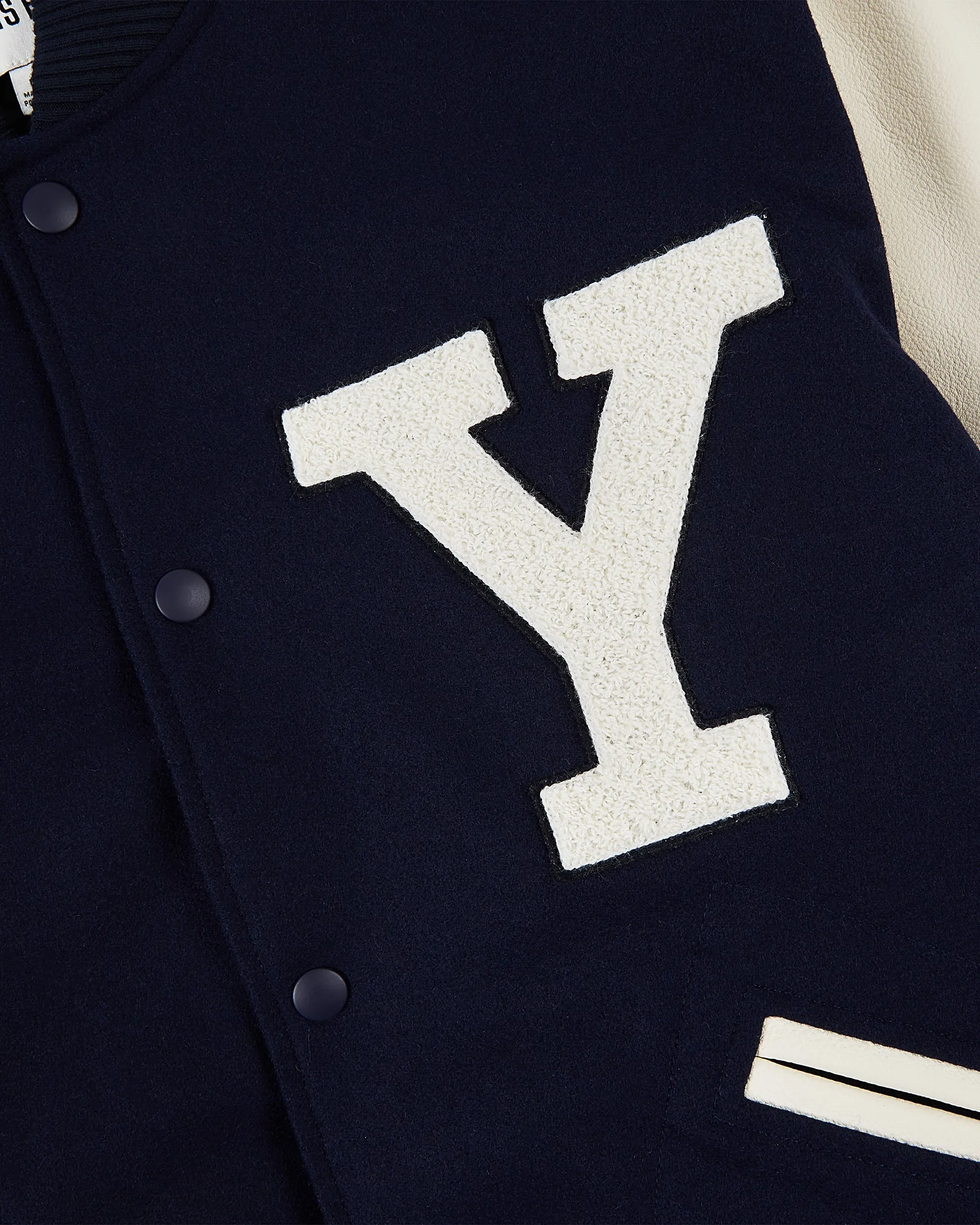Yale University Wool & Leather Varsity Jacket sold by Ebbets Field Flannels product image thumbnail 4
