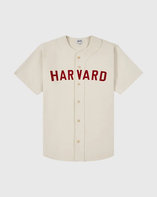 Harvard University Cotton Twill Baseball Jersey sold by Ebbets Field Flannels