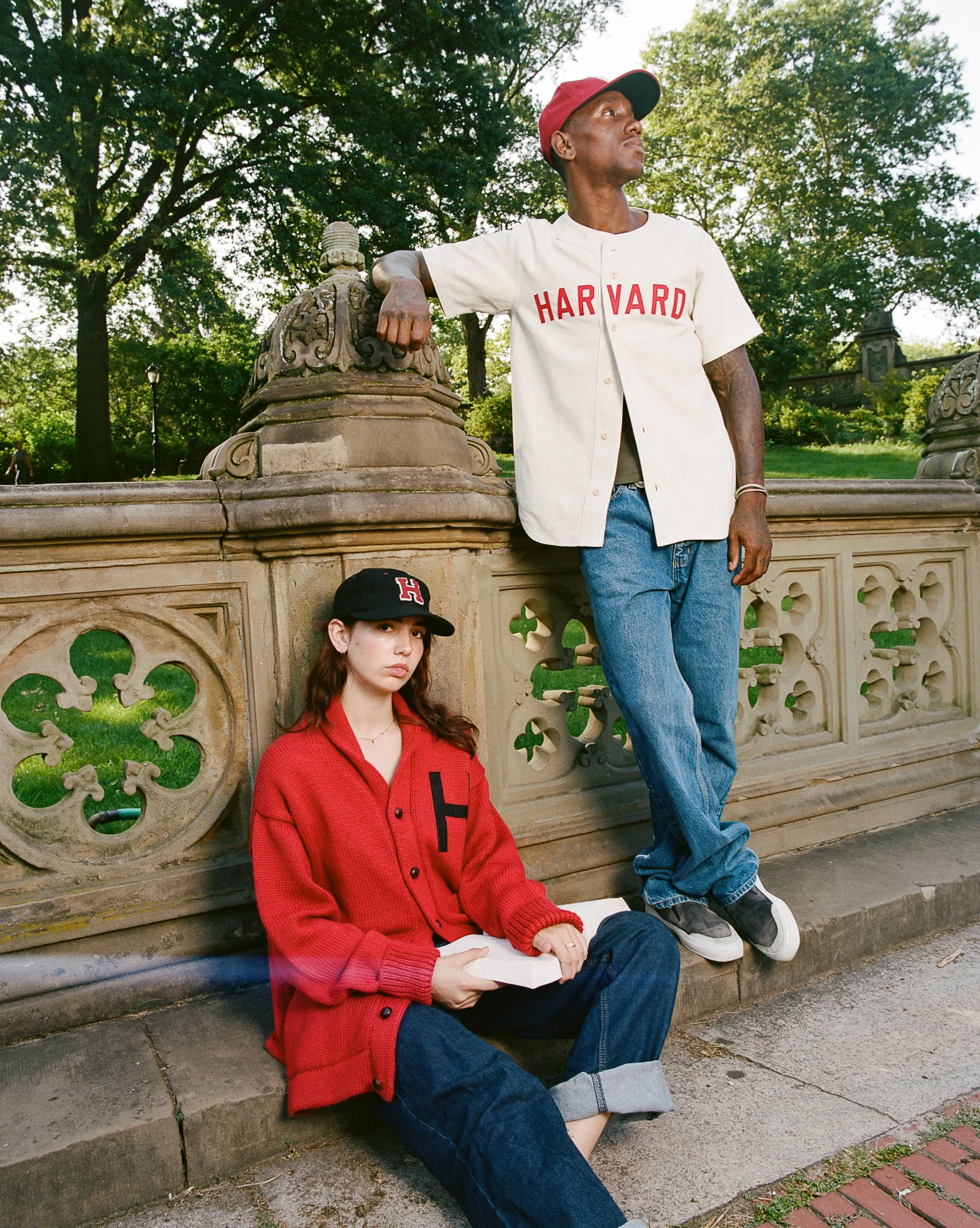 Harvard University Cotton Twill Baseball Jersey sold by Ebbets Field Flannels product image thumbnail 3