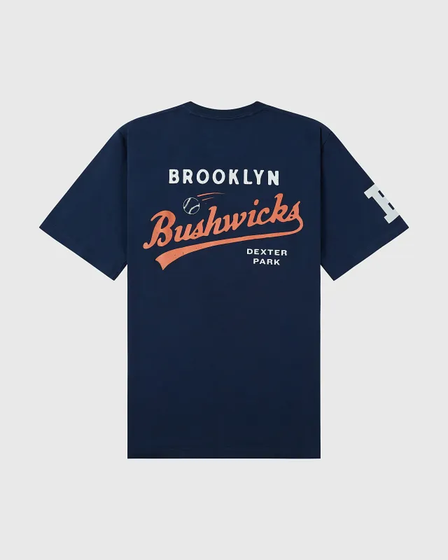 Brooklyn Bushwicks Short Sleeve Graphic Tee made by Ebbets Field Flannels