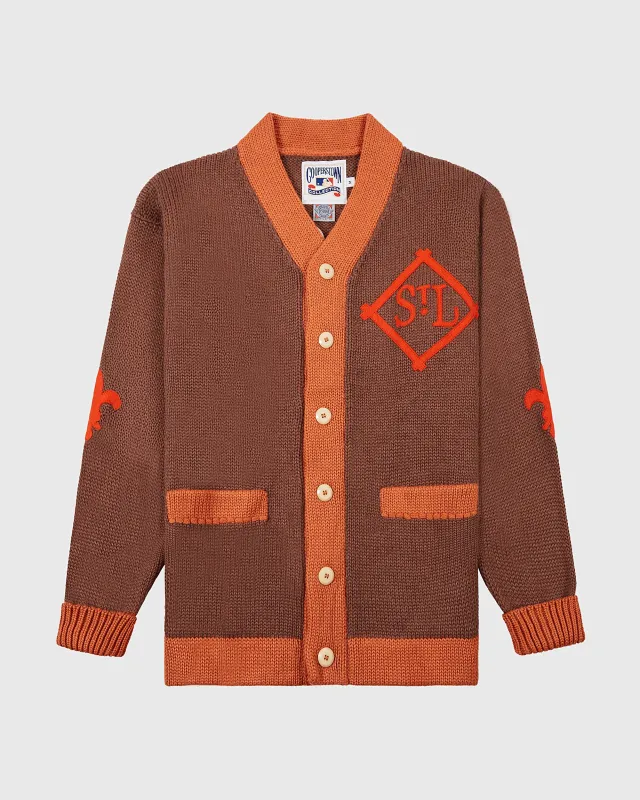 St. Louis Browns 1909 Wool Cardigan Sweater sold by Ebbets Field Flannels