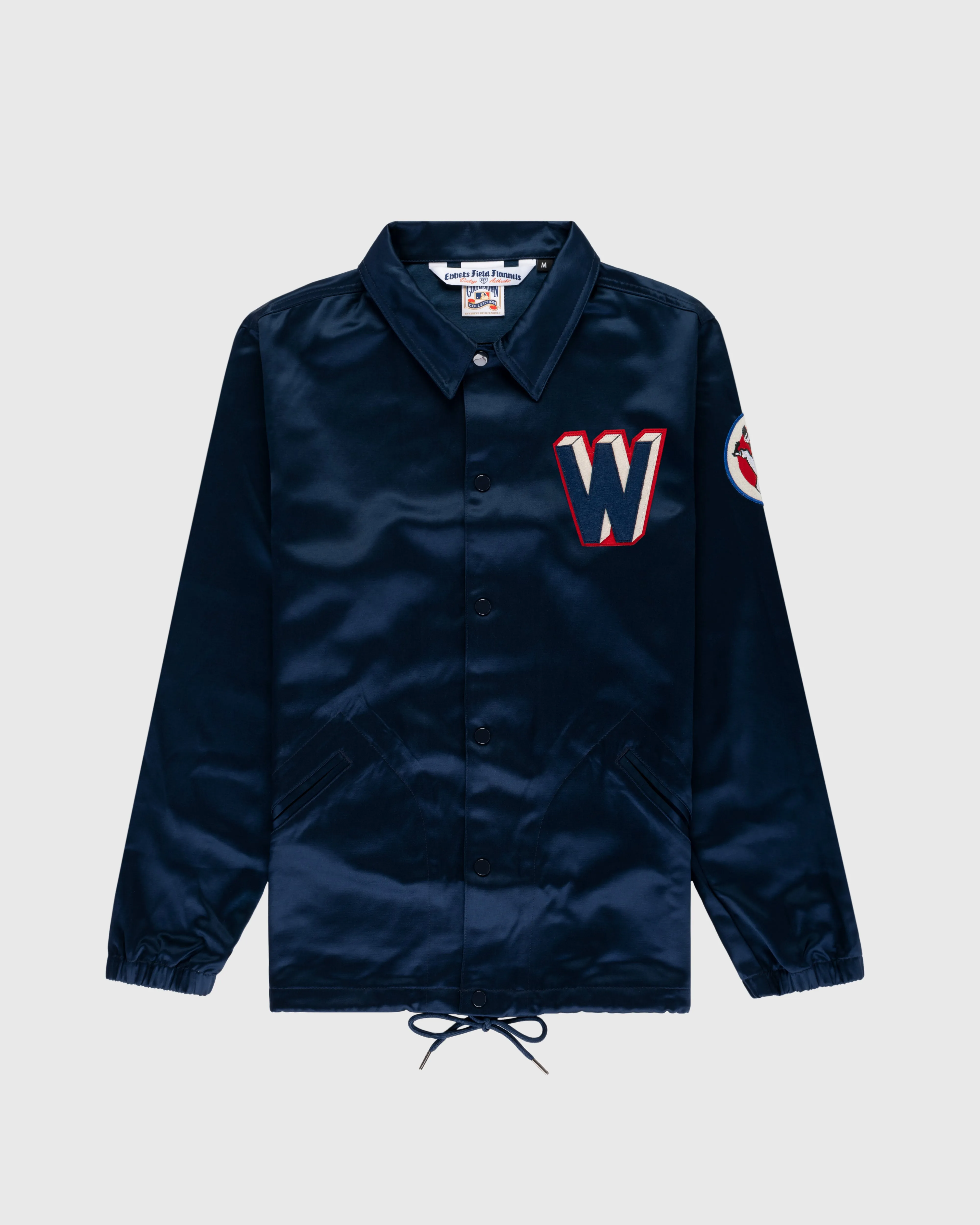 Washington Senators 1959 Satin Windbreaker Jacket sold by Ebbets Field Flannels