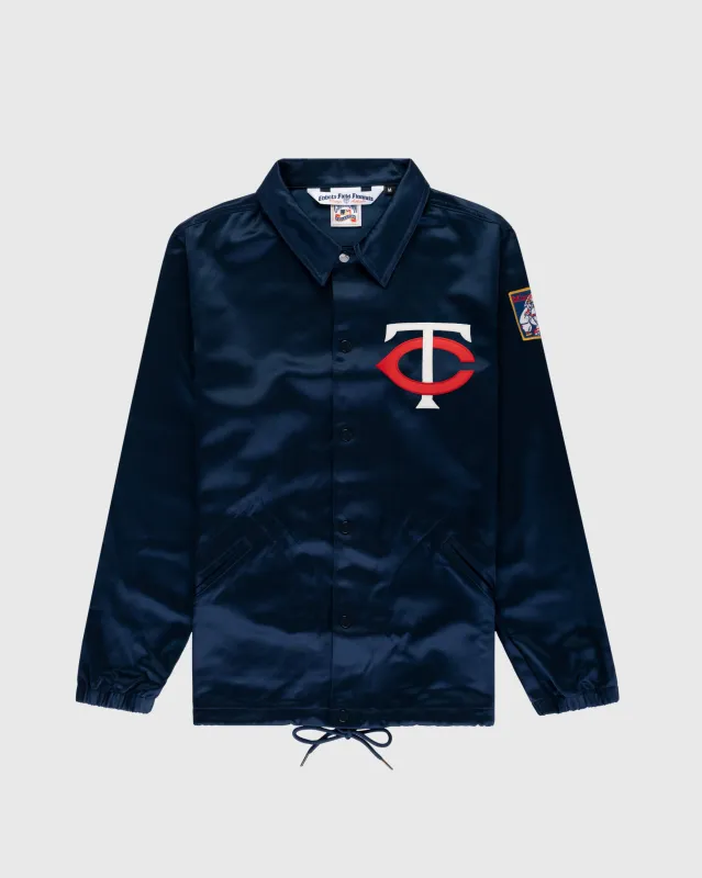 Minnesota Twins 1966 Satin Windbreaker Jacket made by Ebbets Field Flannels