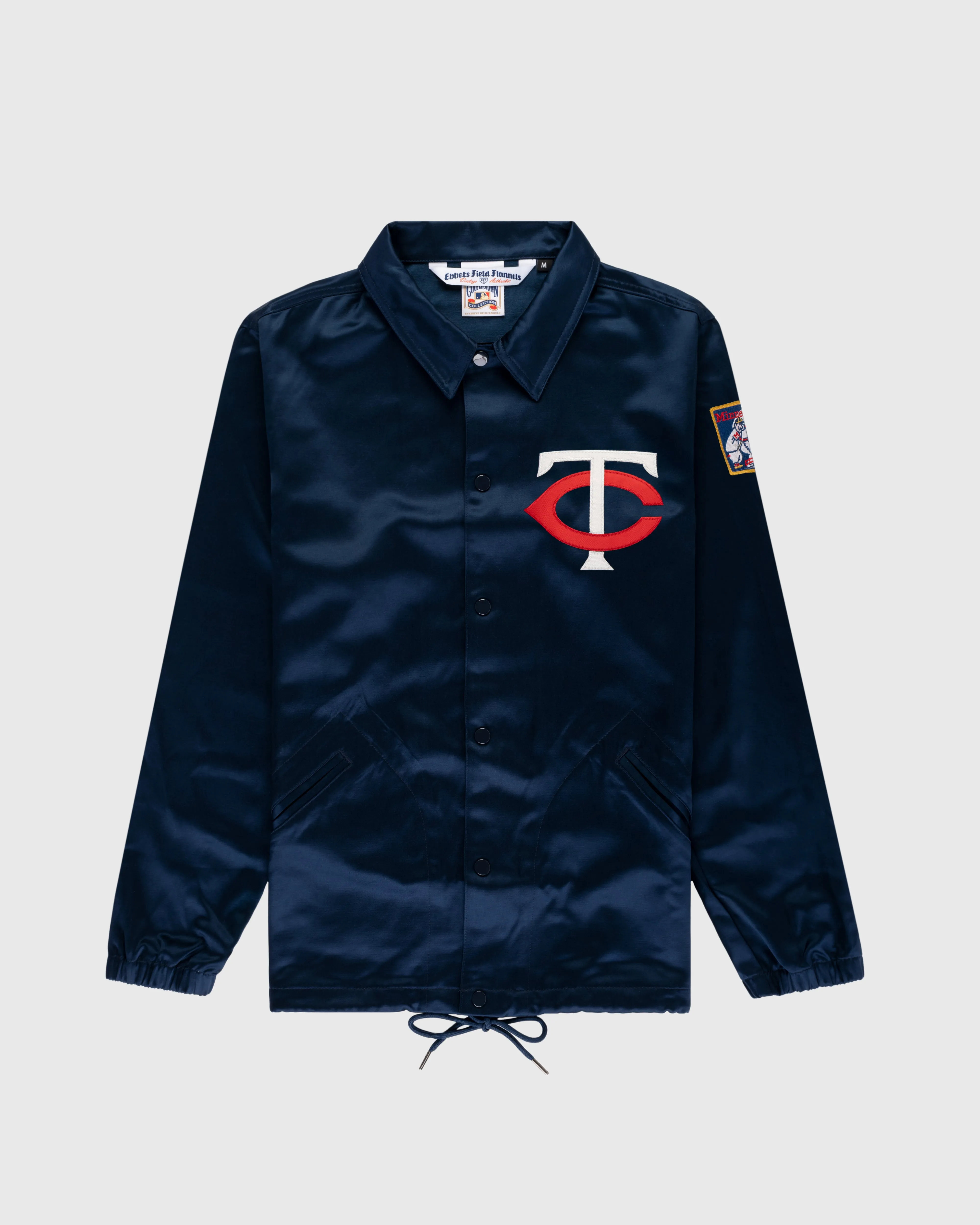Minnesota Twins 1966 Satin Windbreaker Jacket sold by Ebbets Field Flannels