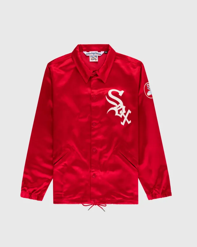 Chicago White Sox 1971 Satin Windbreaker Jacket sold by Ebbets Field Flannels