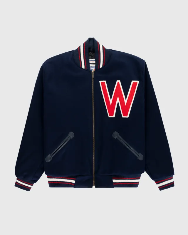 Washington Senators (Nationals) 1951 Authentic All Wool Varsity Jacket sold by Ebbets Field Flannels