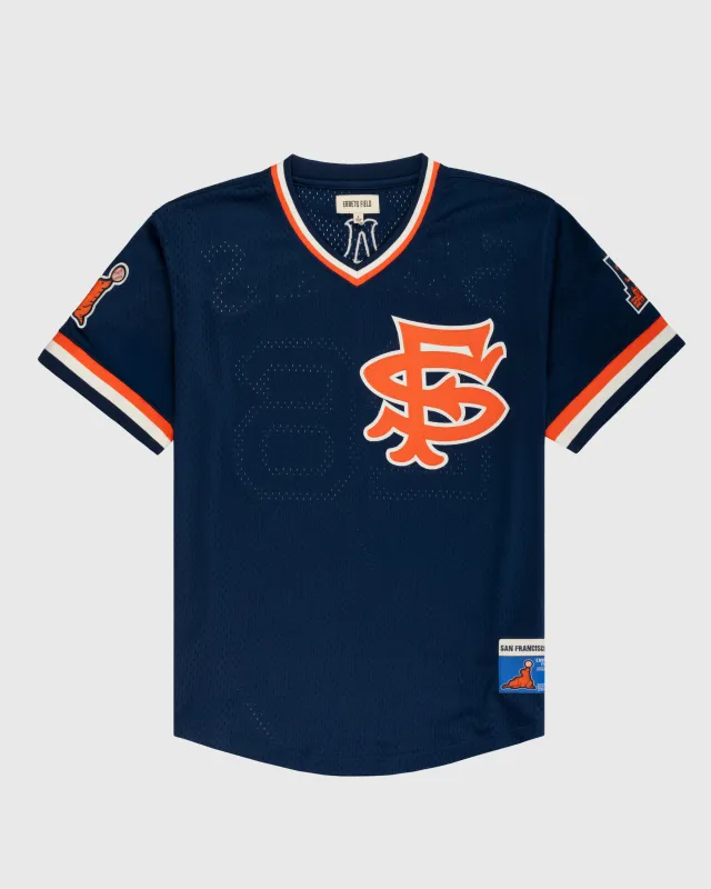 San Francisco Seals Mesh V-Neck Jersey sold by Ebbets Field Flannels