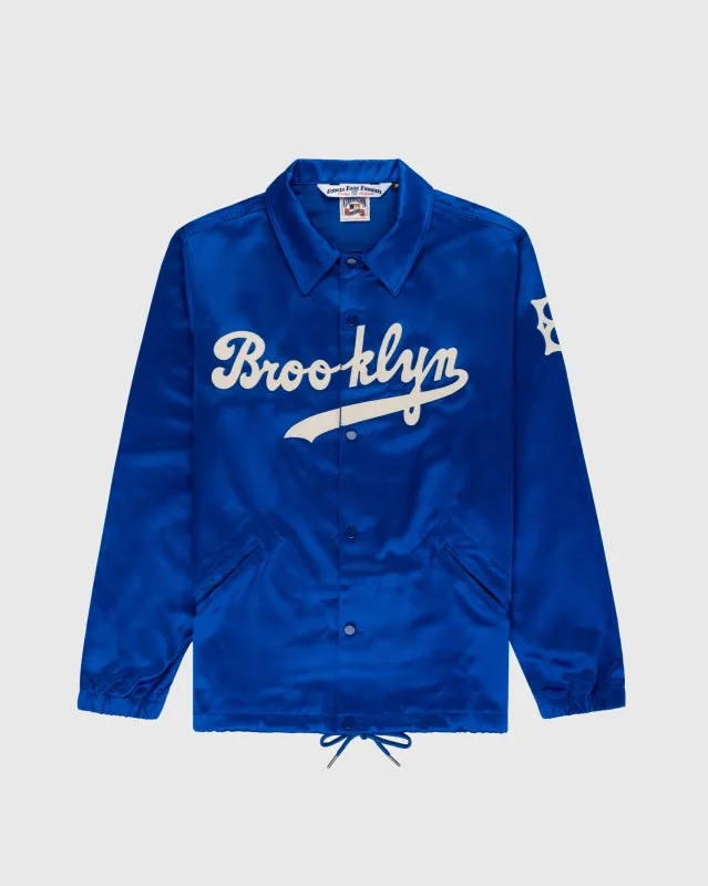 Brooklyn Dodgers 1945 Satin Windbreaker Jacket sold by Ebbets Field Flannels
