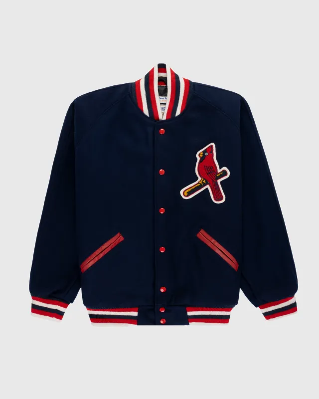 St. Louis Cardinals 1950 Authentic All Wool Varsity Jacket sold by Ebbets Field Flannels