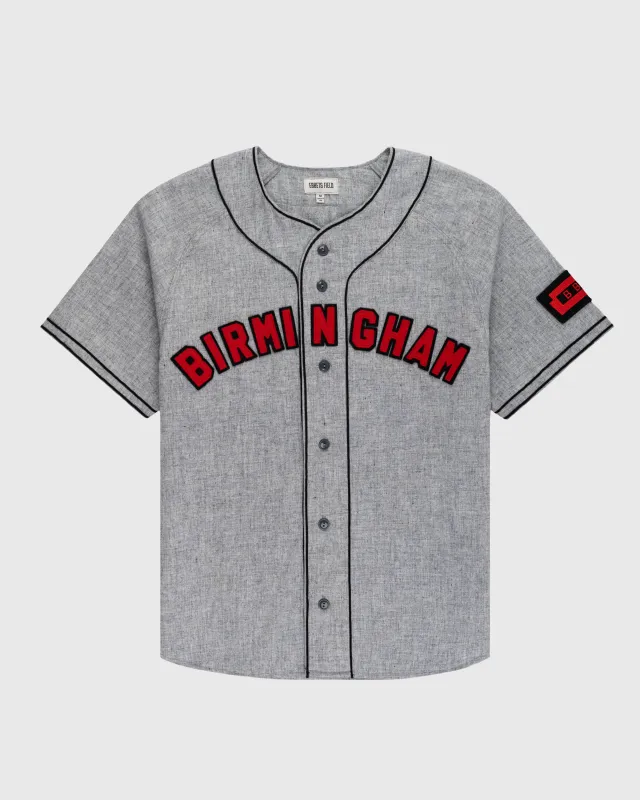 Birmingham Black Barons 1948 Authentic Wool Road Baseball Jersey sold by Ebbets Field Flannels