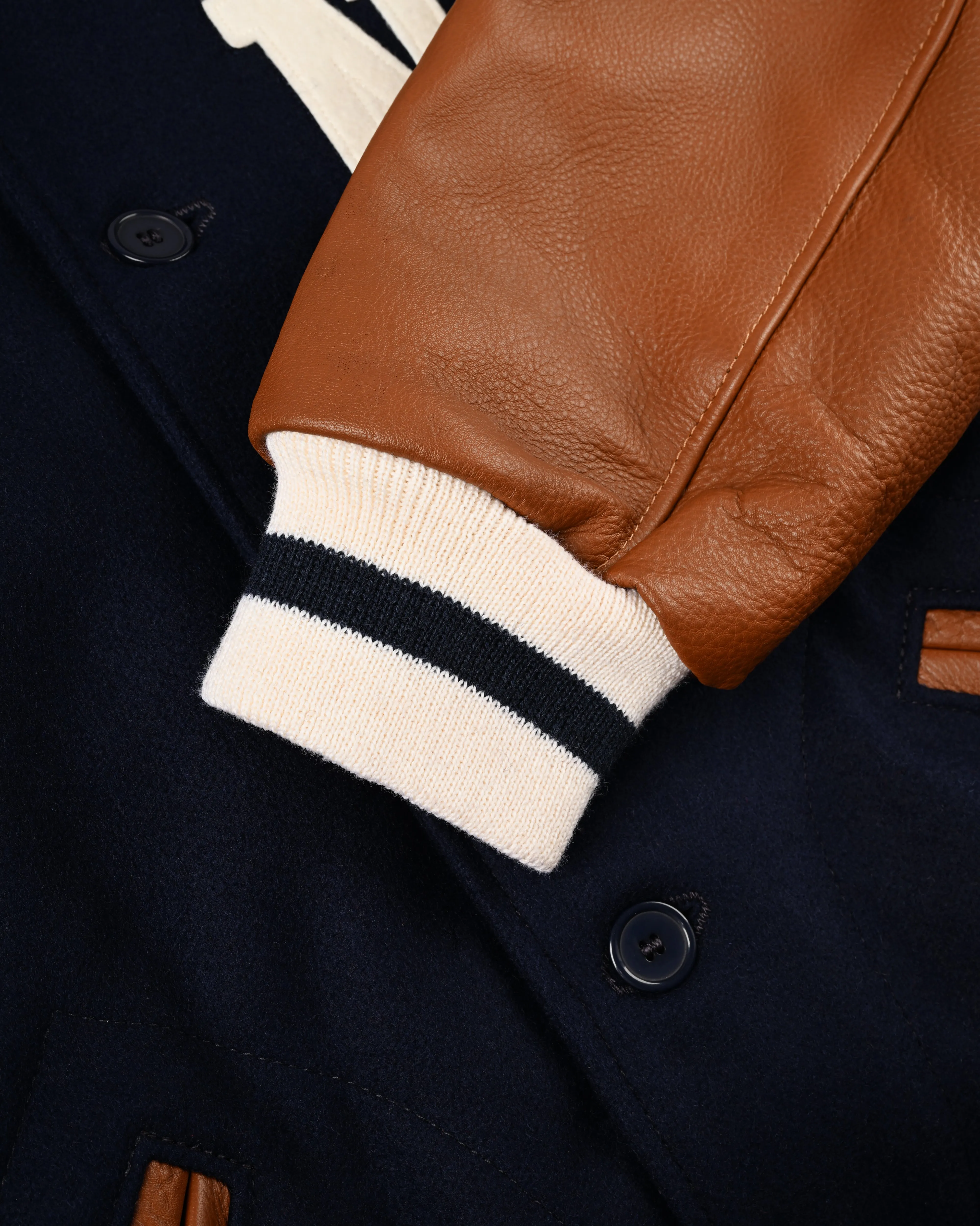 New York Black Yankees 1940 Authentic Wool & Leather Varsity Jacket sold by Ebbets Field Flannels product image thumbnail 5