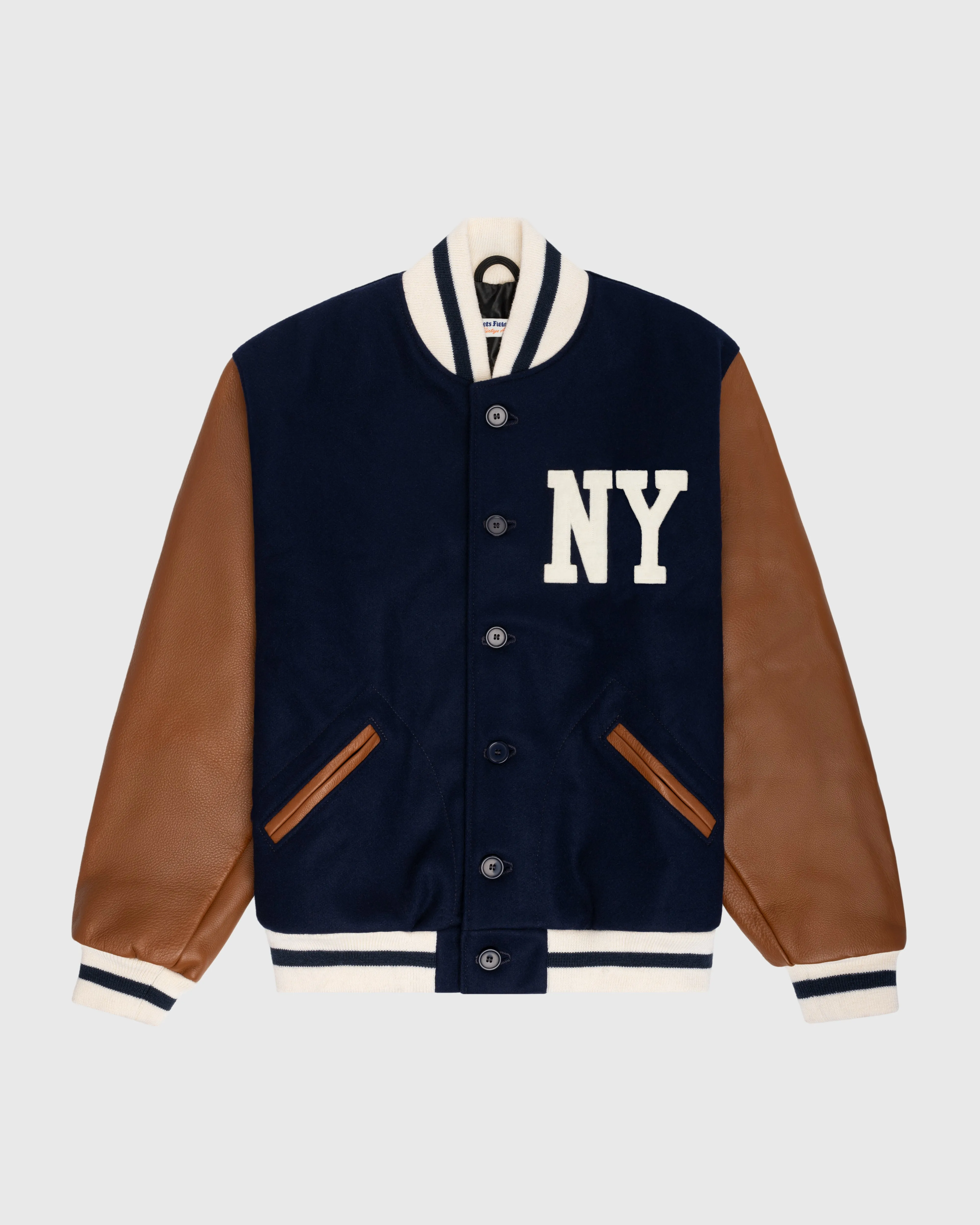 New York Black Yankees 1940 Authentic Wool & Leather Varsity Jacket sold by Ebbets Field Flannels
