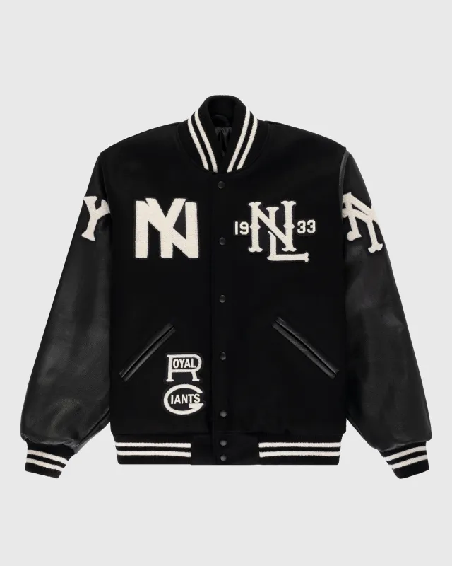 Negro League Wool & Leather Varsity Jacket sold by Ebbets Field Flannels