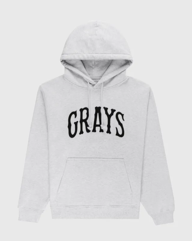 Homestead Grays Heavyweight Cotton Terry Pullover Hoodie made by Ebbets Field Flannels