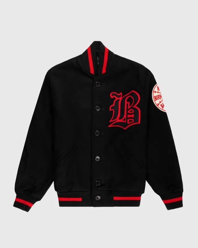 Birmingham Black Barons 1940 Authentic All Wool Varsity Jacket sold by Ebbets Field Flannels