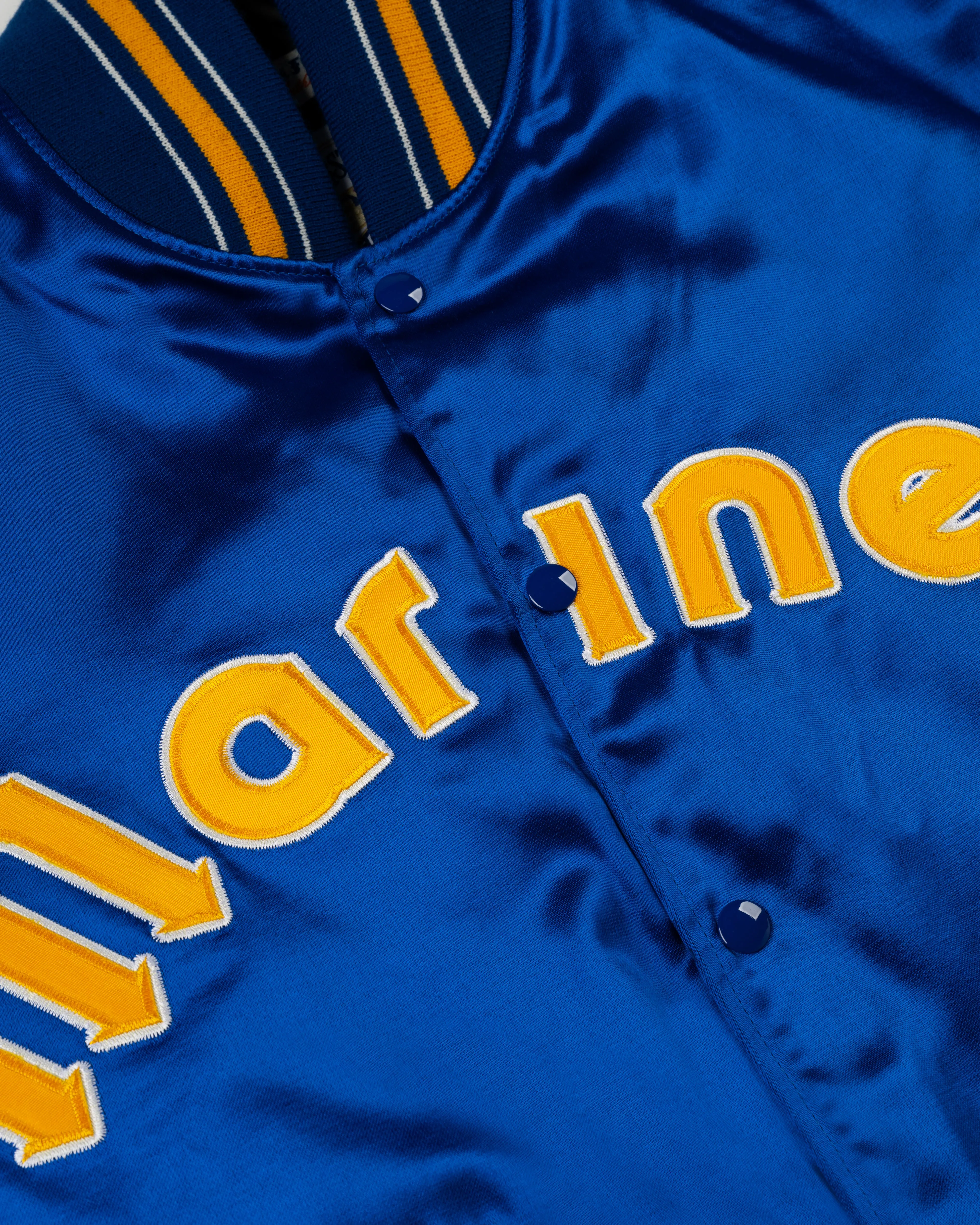 Seattle Mariners 1982 Authentic All Satin Varsity Jacket sold by Ebbets Field Flannels product image thumbnail 2