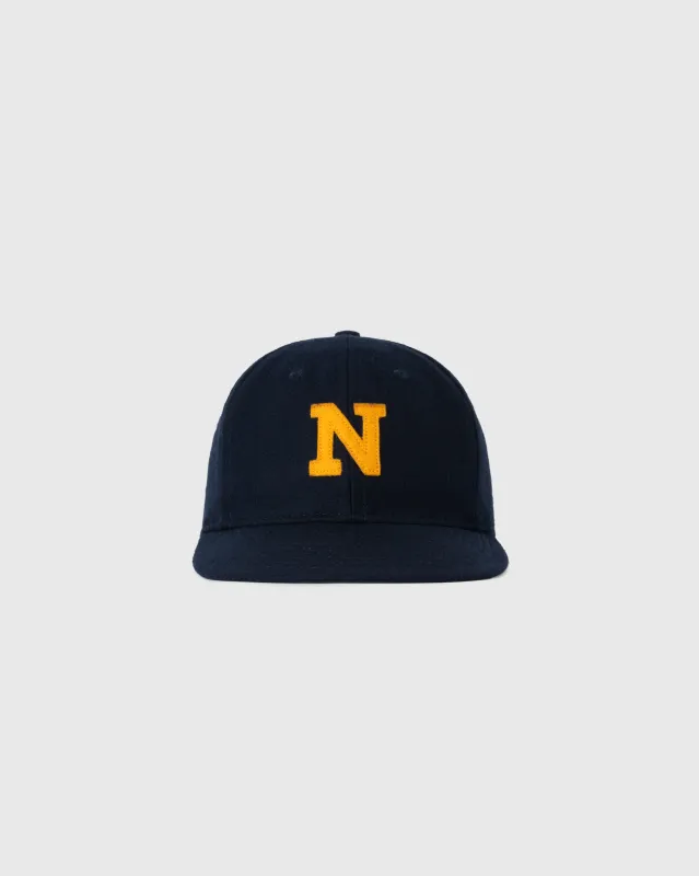 Navy 1928 Authentic Wool Ballcap sold by Ebbets Field Flannels