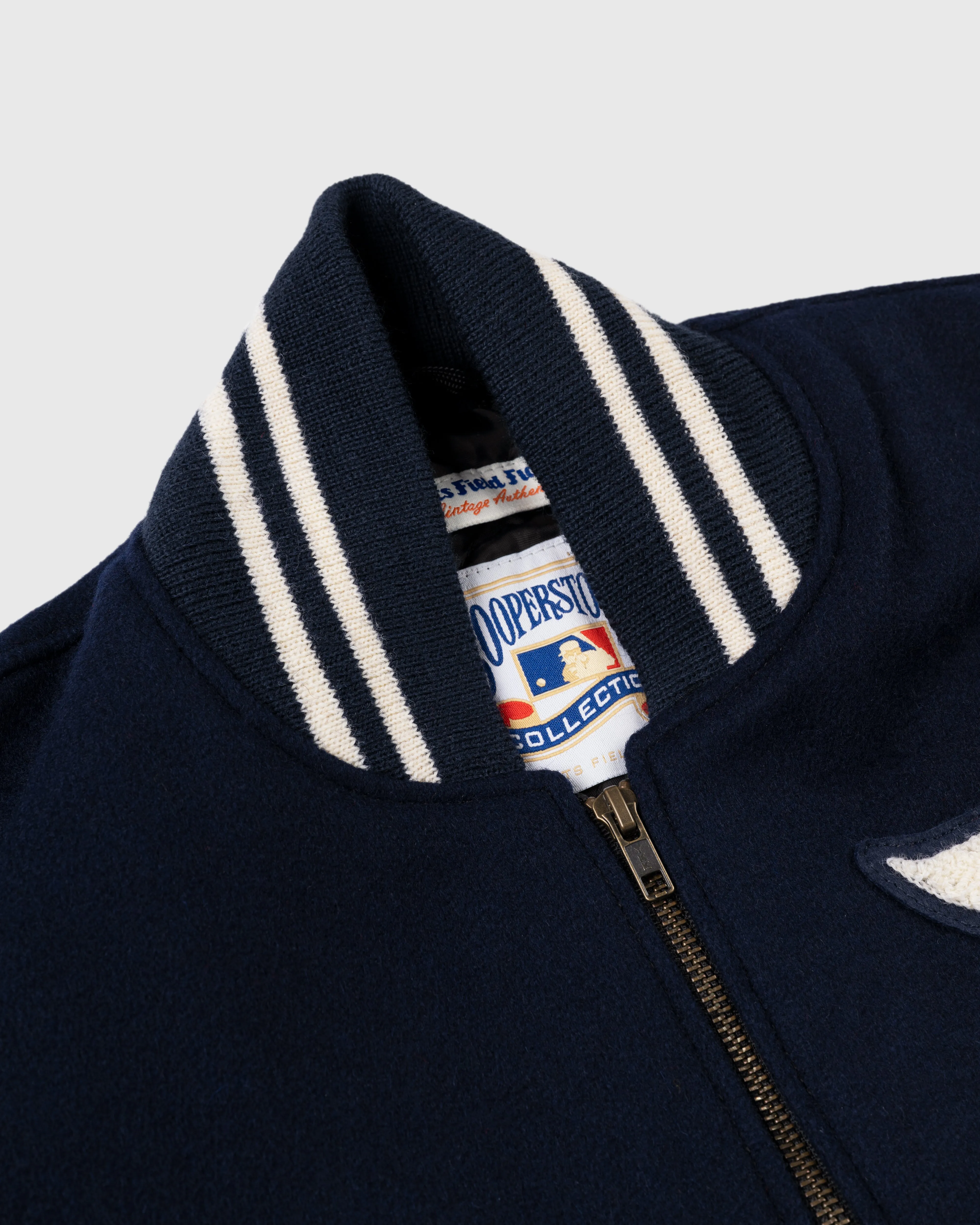 Detroit Tigers 1955 Authentic Wool & Leather Varsity Jacket sold by Ebbets Field Flannels product image thumbnail 2
