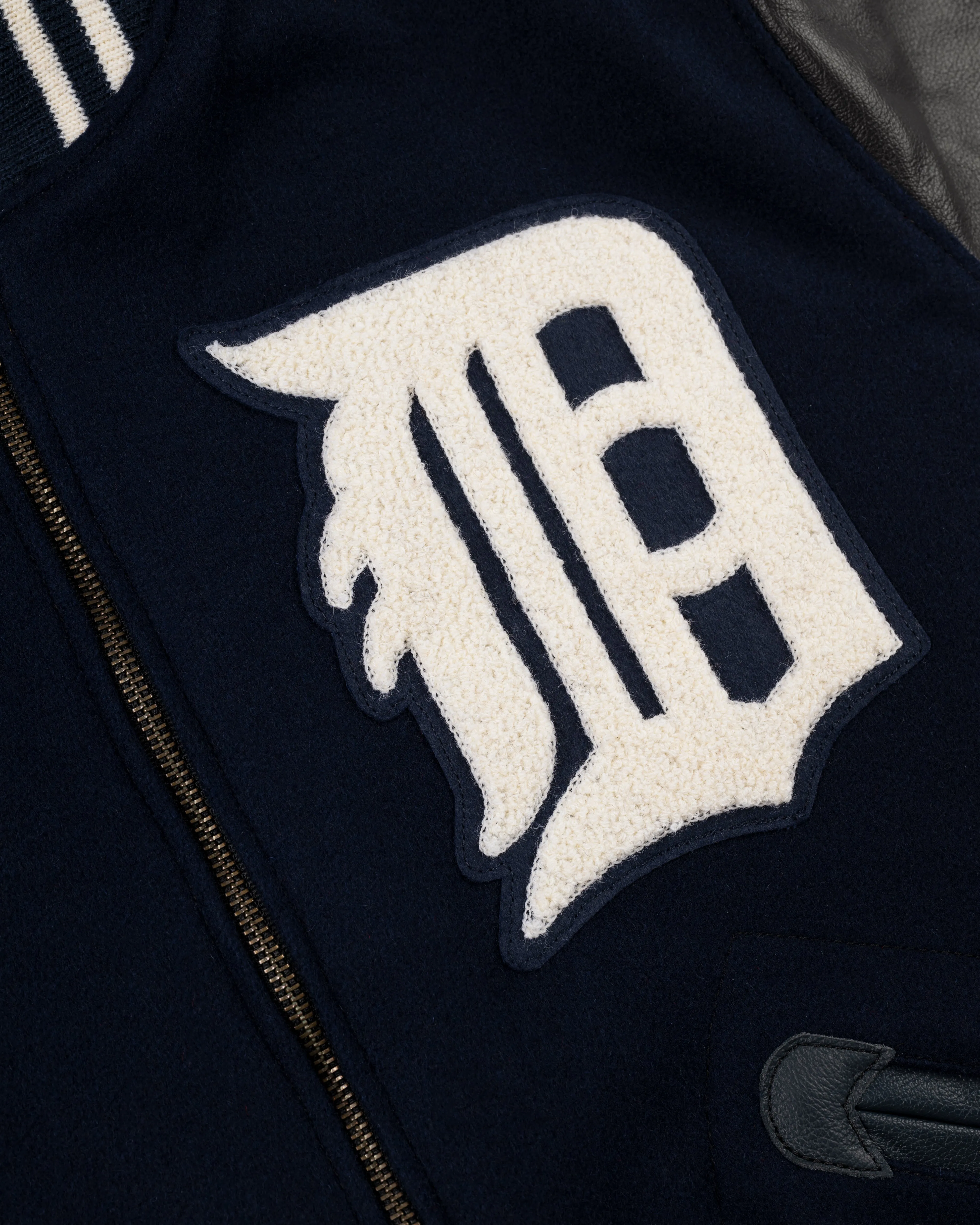Detroit Tigers 1955 Authentic Wool & Leather Varsity Jacket sold by Ebbets Field Flannels product image thumbnail 3