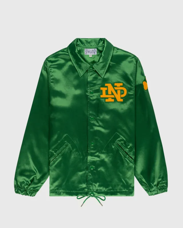 University of Notre Dame Satin Windbreaker Jacket made by Ebbets Field Flannels
