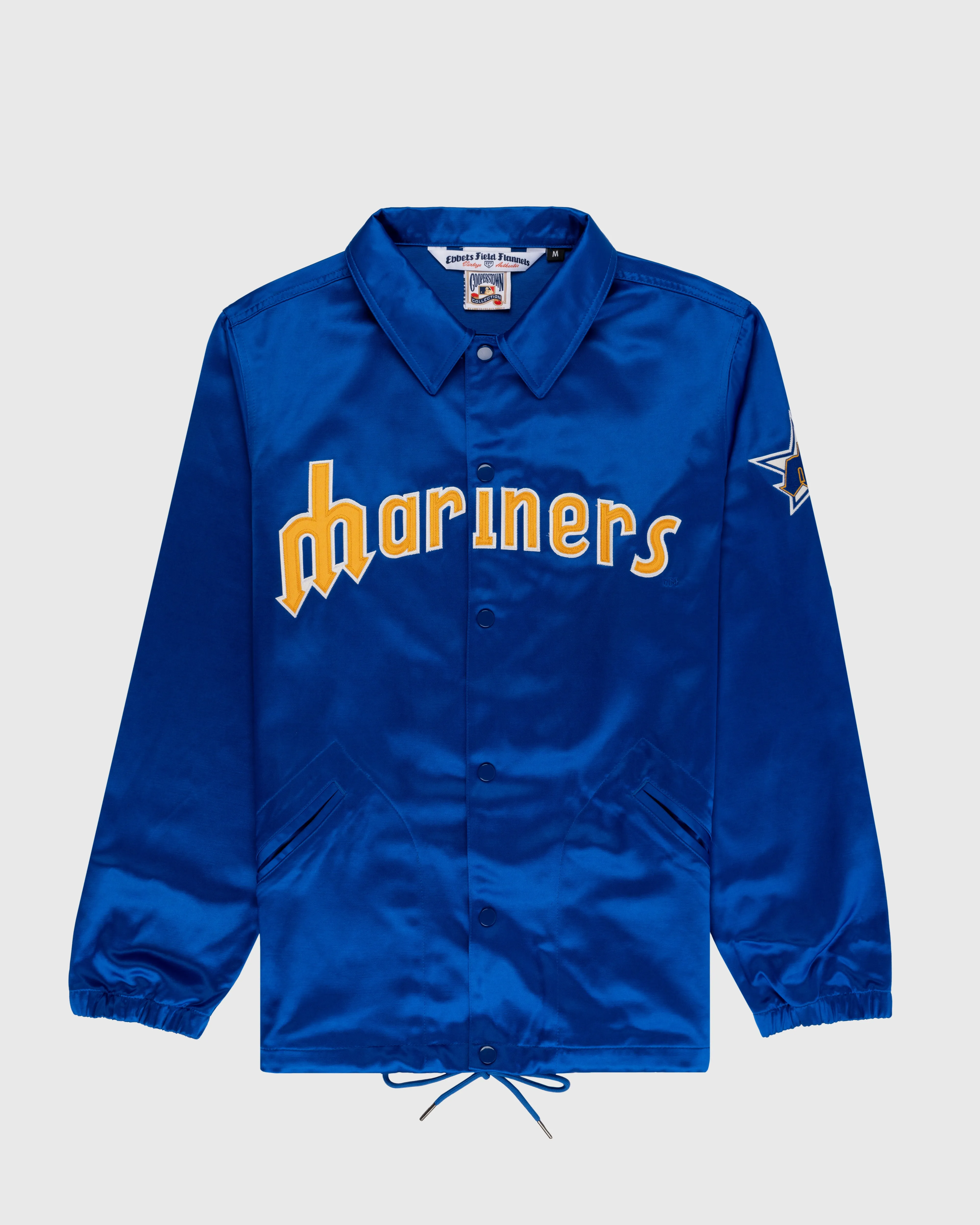 Seattle Mariners 1982 Satin Windbreaker Jacket sold by Ebbets Field Flannels