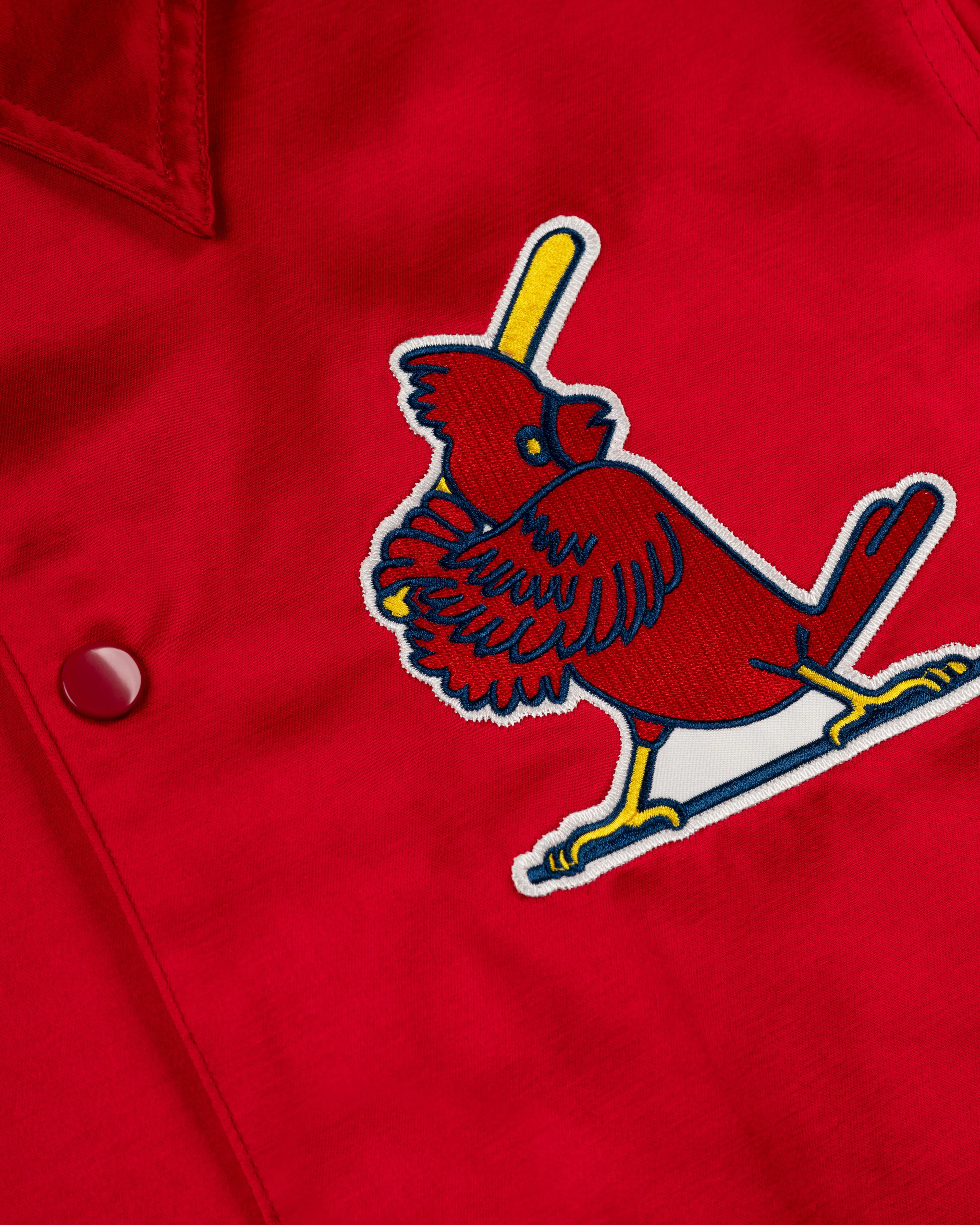 St. Louis Cardinals 1970 Satin Windbreaker Jacket sold by Ebbets Field Flannels product image thumbnail 2