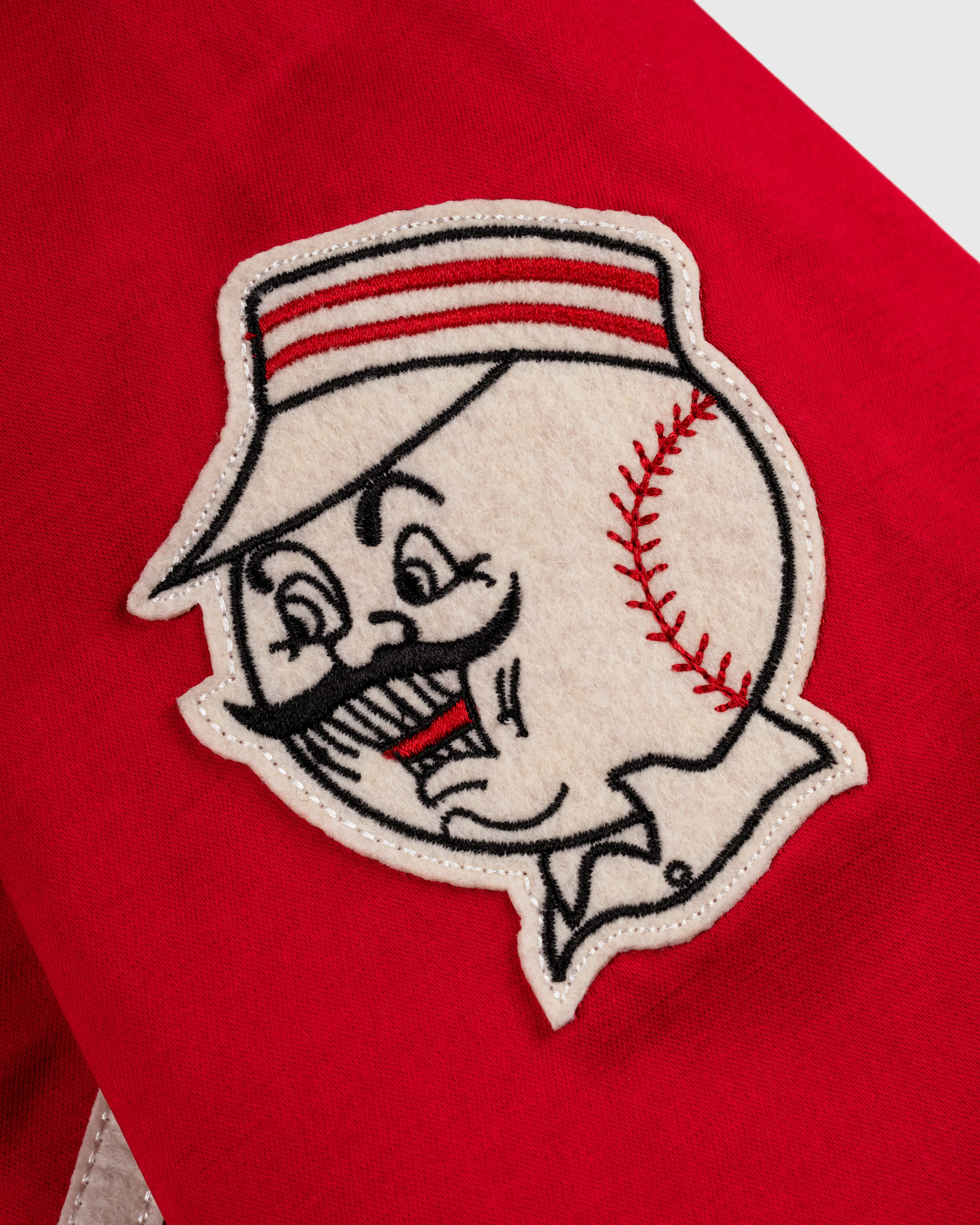 Cincinnati Reds 1955 Satin Windbreaker Jacket sold by Ebbets Field Flannels product image thumbnail 3