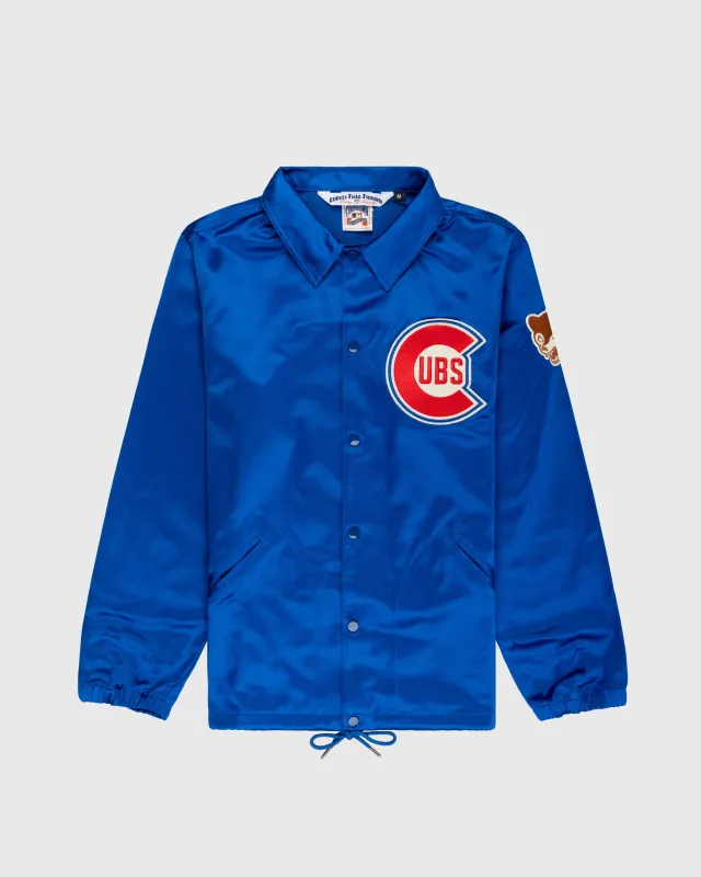 Chicago Cubs 1946 Satin Windbreaker Jacket sold by Ebbets Field Flannels