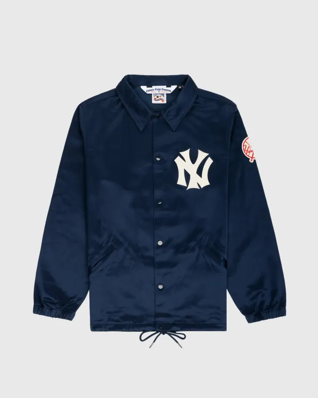 New York Yankees 1946 Satin Windbreaker Jacket sold by Ebbets Field Flannels