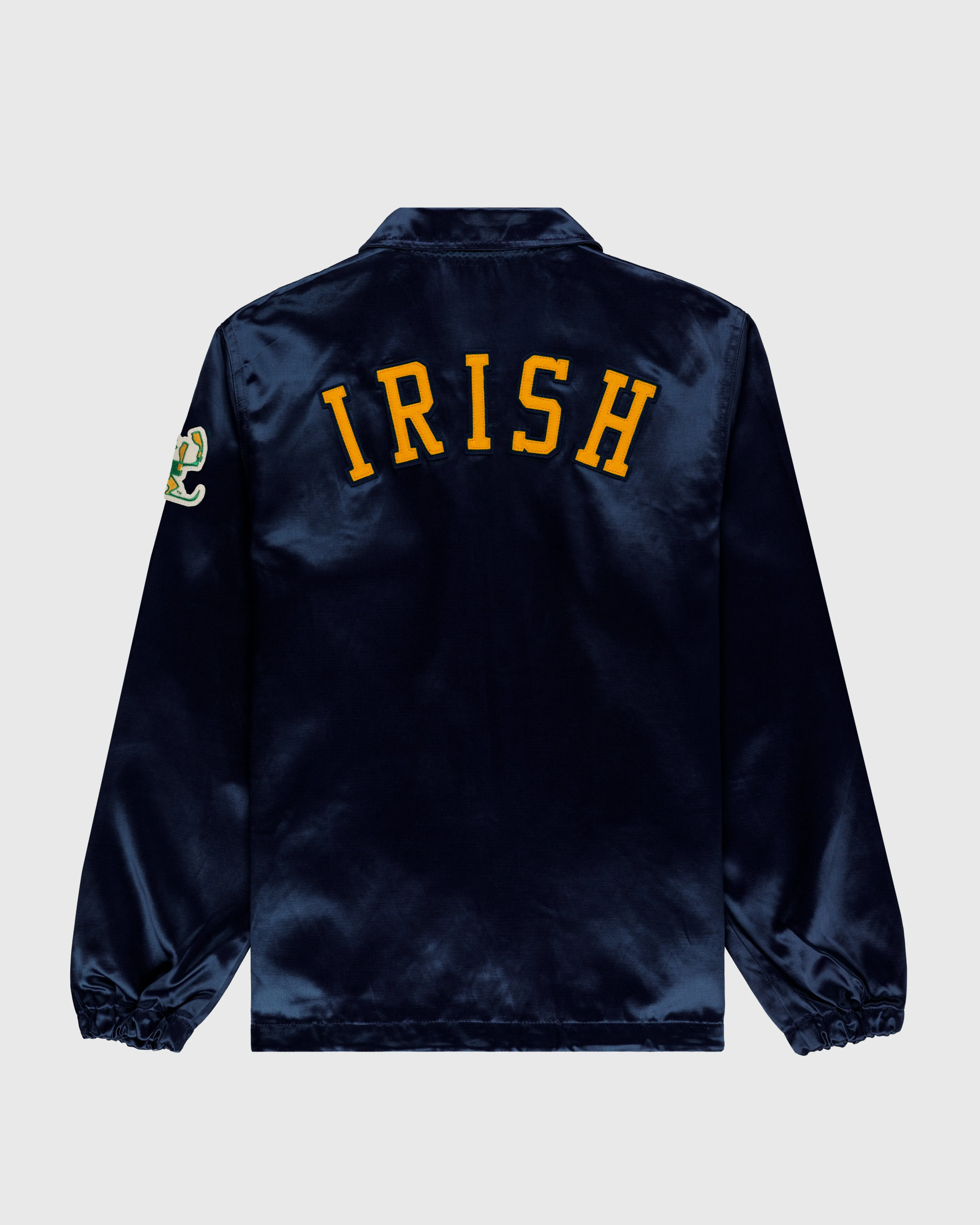 University of Notre Dame Satin Windbreaker Jacket sold by Ebbets Field Flannels product image thumbnail 2